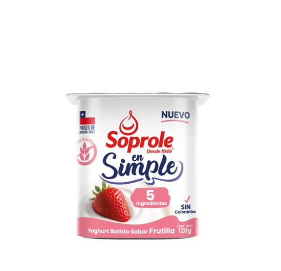 Yoghurt En Simple Frutilla 120g